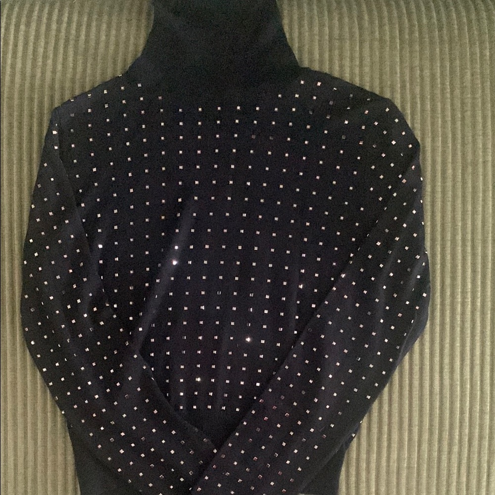 Liu Jo Black Cowl Turtleneck Sweater